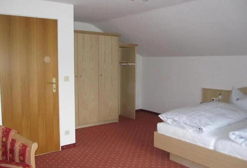Huoneisto 1 Makuuhuone Parveke, Gästehaus Wiesenhof