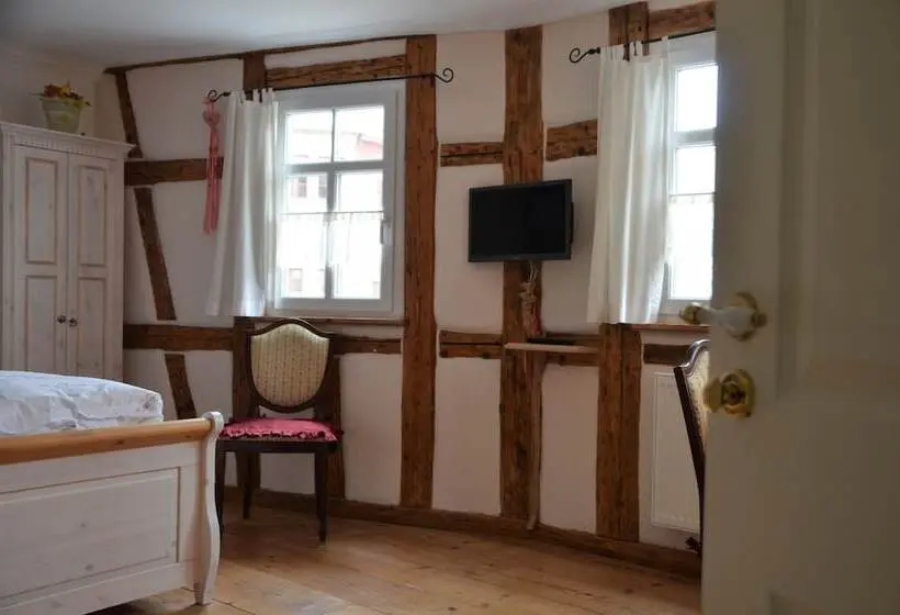 Standard Neljän Hengen Huone Puutarhanäkymä, & Café Mohrenbrunnen