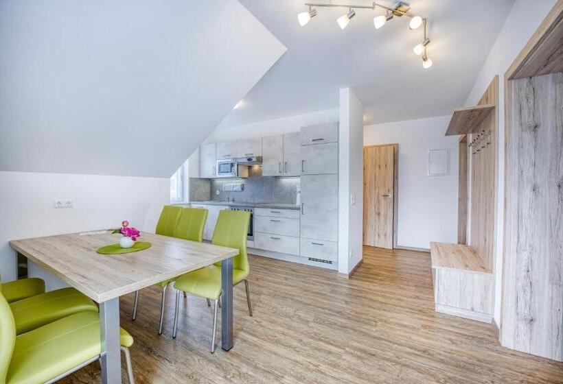 آپارتمان 1 خوابه با چشم‌انداز باغ, Ferienwohnungen Petschnig 1