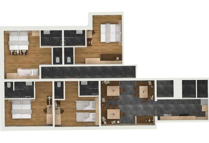 침실 4개 아파트, Lindlinghof