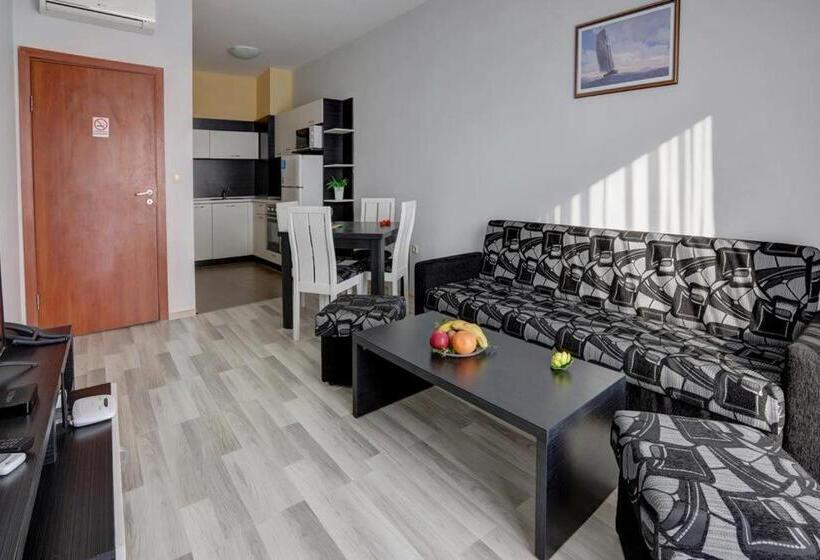 침실 1개 바다 전망 아파트, 1 St Line Izvora Sea View Apartments On Golden Sands