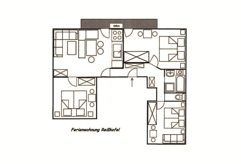 דירת שלושה חדרים, Ferienhof Sturm