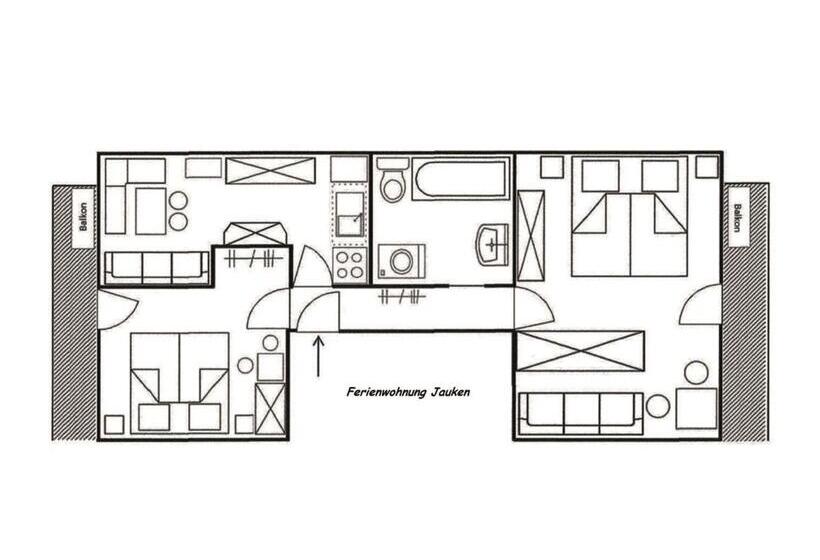דירת שני חדרים, Ferienhof Sturm