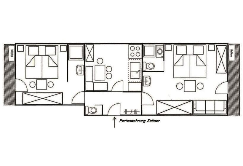 דירת שני חדרים, Ferienhof Sturm