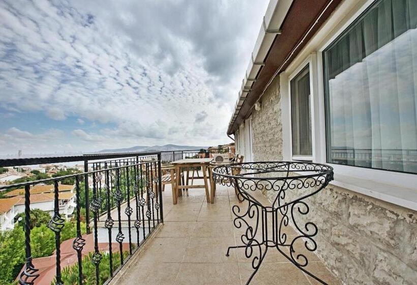 침실 1개 바다 전망 아파트, Büyükada Apart Hotel   Karadağ Apart