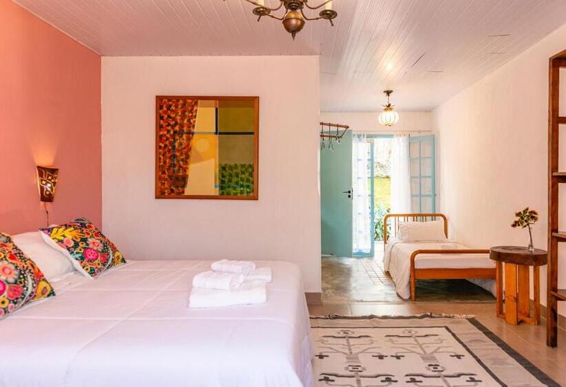 4인용 스탠다드 룸, Pousada Recanto Das Rosas