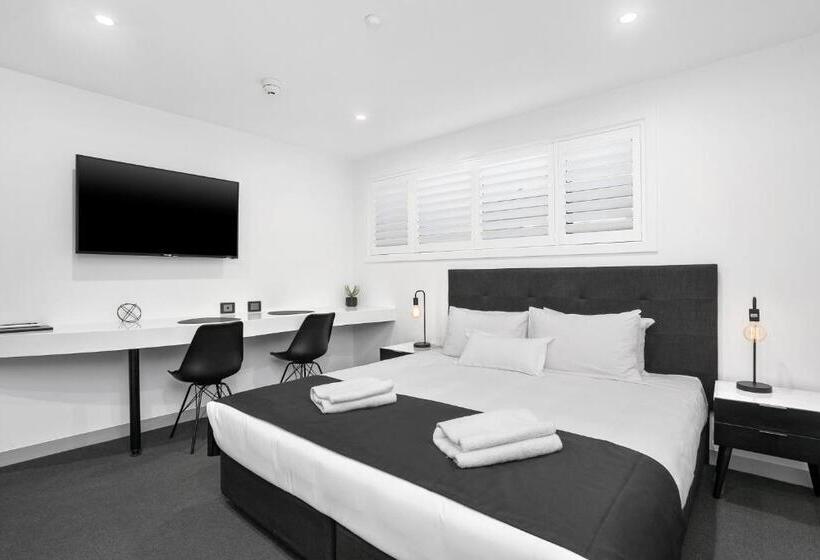 חדר דחוקס עם מיטת קינג, Ocean Grove Chalet