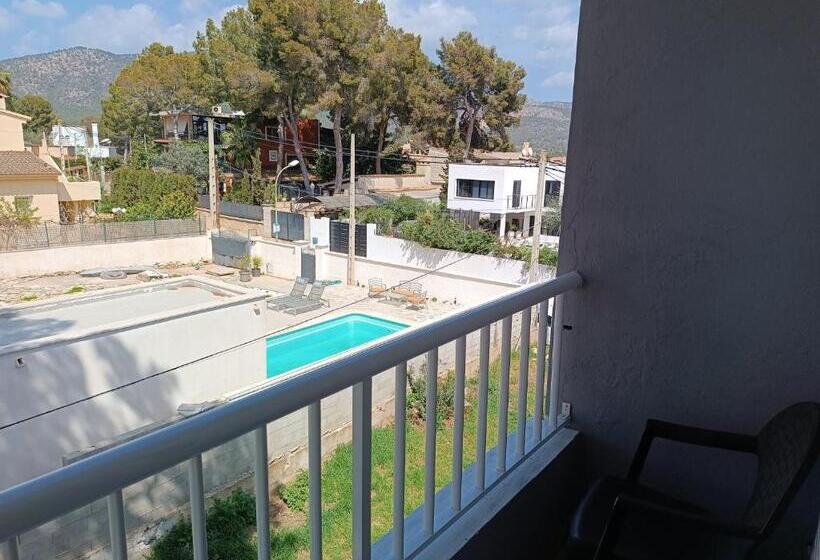 غرفة قياسية مزوَّدة بتراس, Hostal Bélgica