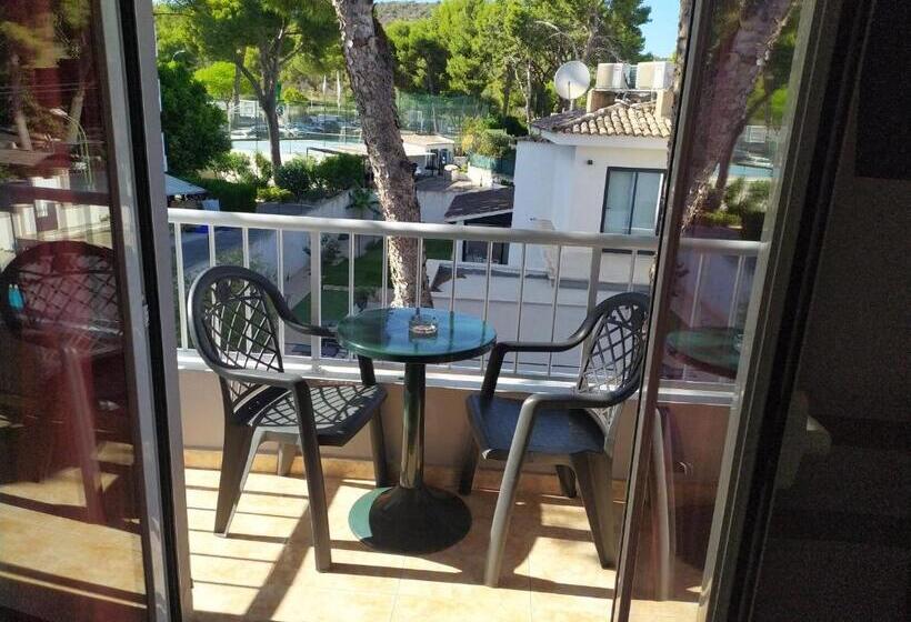 غرفة قياسية مزوَّدة بتراس, Hostal Bélgica