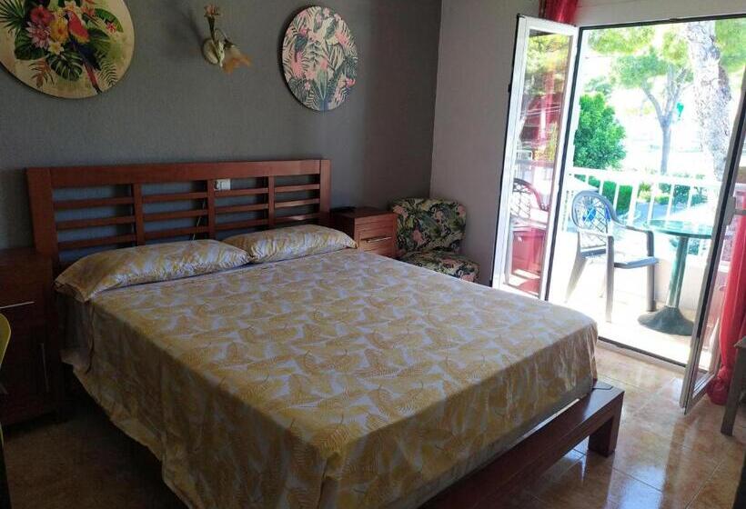 غرفة قياسية مزوَّدة بتراس, Hostal Bélgica