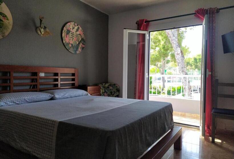 غرفة قياسية مزوَّدة بتراس, Hostal Bélgica