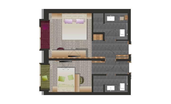 غرفة عائلية, Alpenhotel Perner