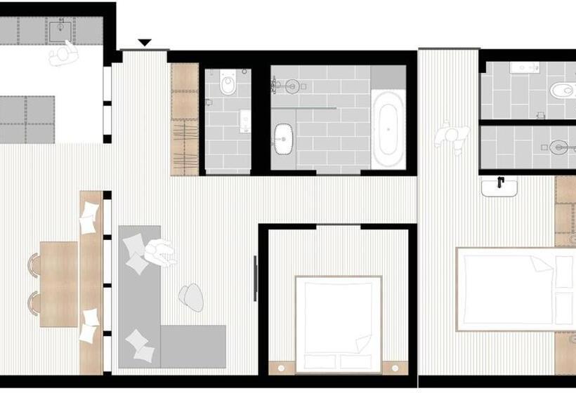 شقة غرفتين, Hirschen   Fine Hotel, Restaurant & Spa