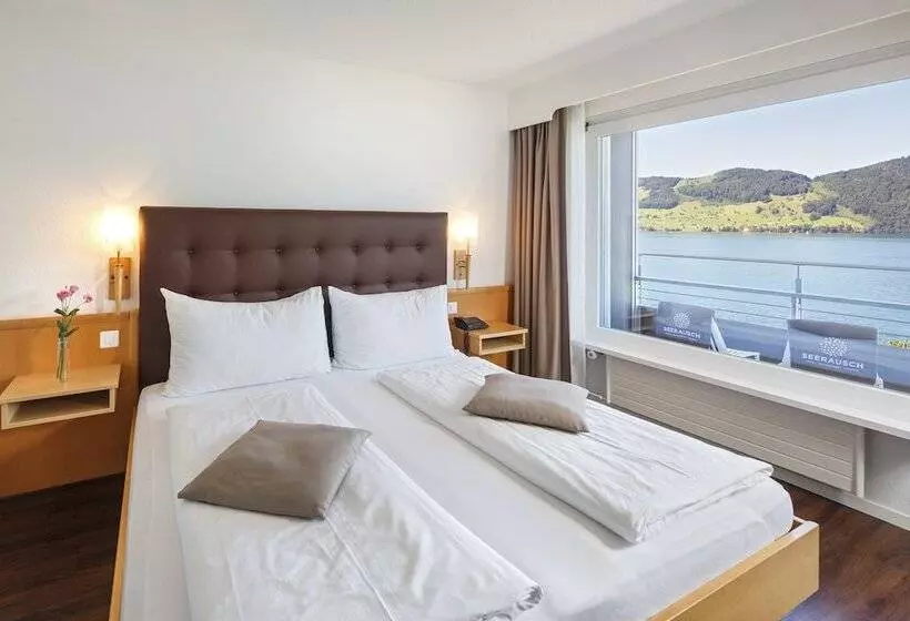 Standard-huone Järvinäkymä, Seerausch Swiss Quality