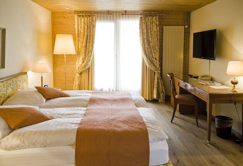 اتاق سوپریور با چشم‌انداز, Silberhorn   Residences & Spa Wengen