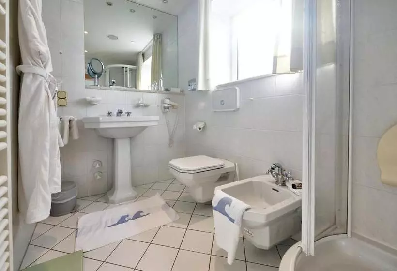 اتاق استاندارد یک نفره با چشمانداز دریا, Badhotel Sternhagen