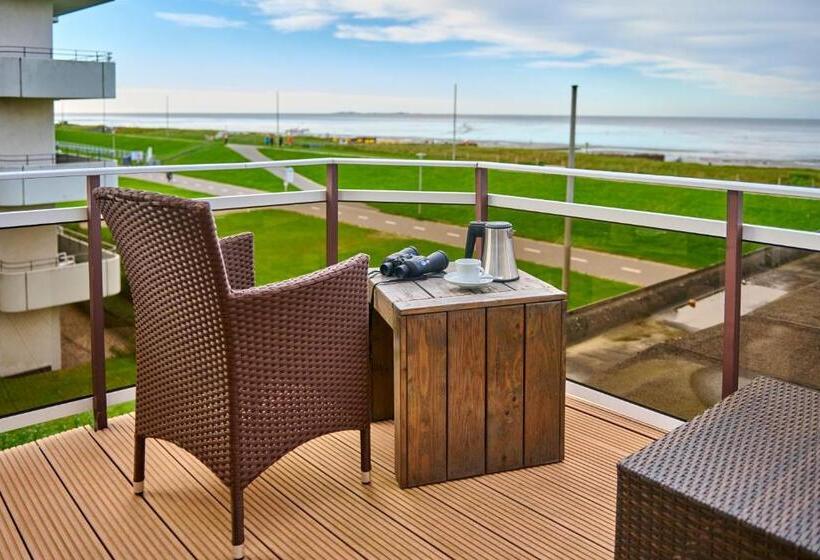 اتاق استاندارد یک نفره با چشم‌انداز دریا, Badhotel Sternhagen