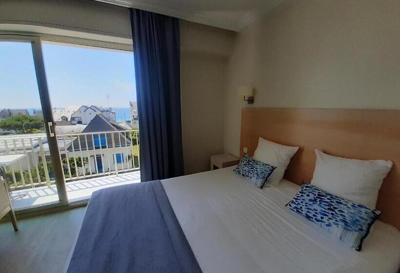 اتاق راحتی با چشم‌انداز دریا, Hôtel Ker Noyal Quiberon Plage