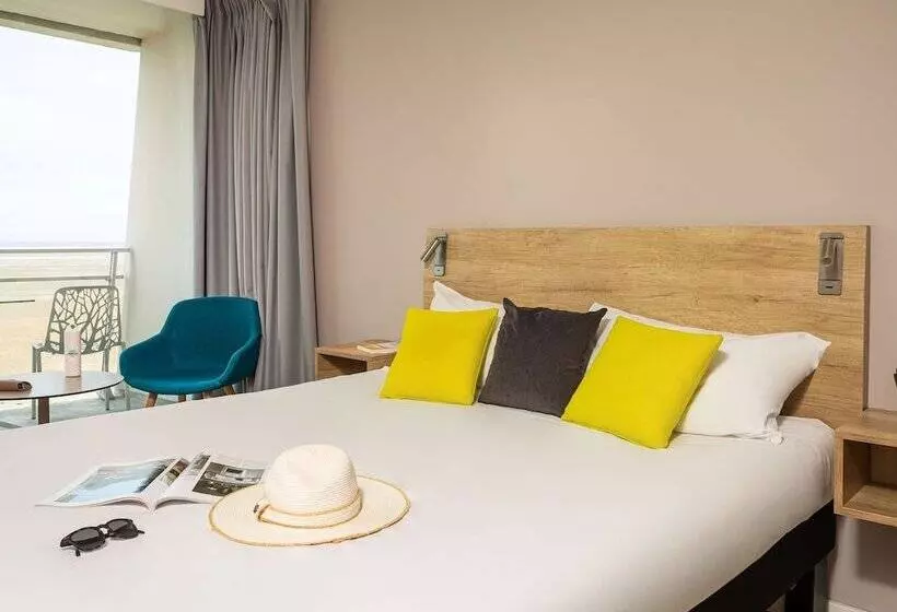 اتاق استاندارد با تخت دوبل و چشم‌انداز دریا, Ibis Thalassa Le Touquet