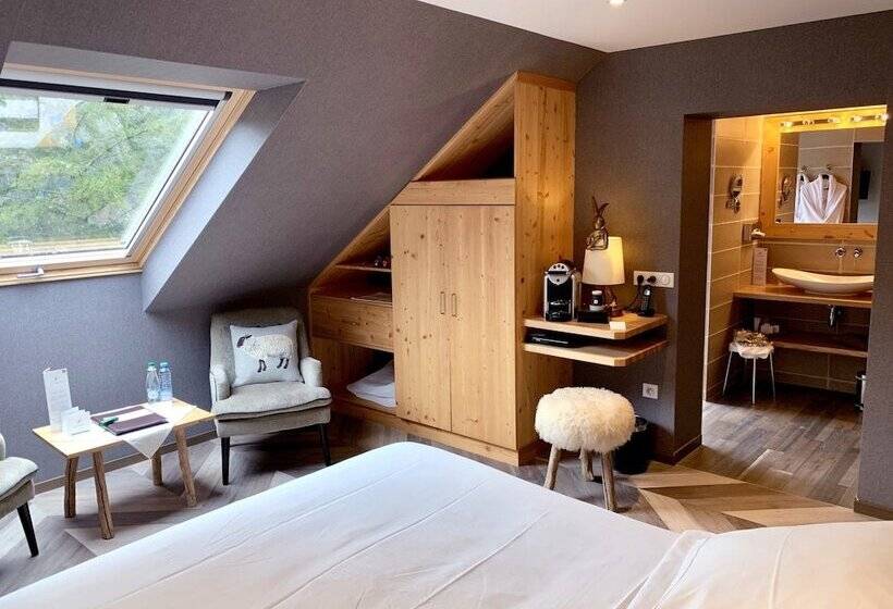Номер Комфорт, La Cheneaudière   Hôtel Spa   Relais & Châteaux