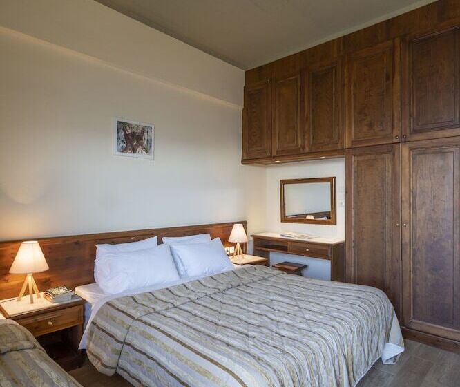 اتاق استاندارد سه تخته با چشم‌انداز, Domotel Anemolia Mountain Resort
