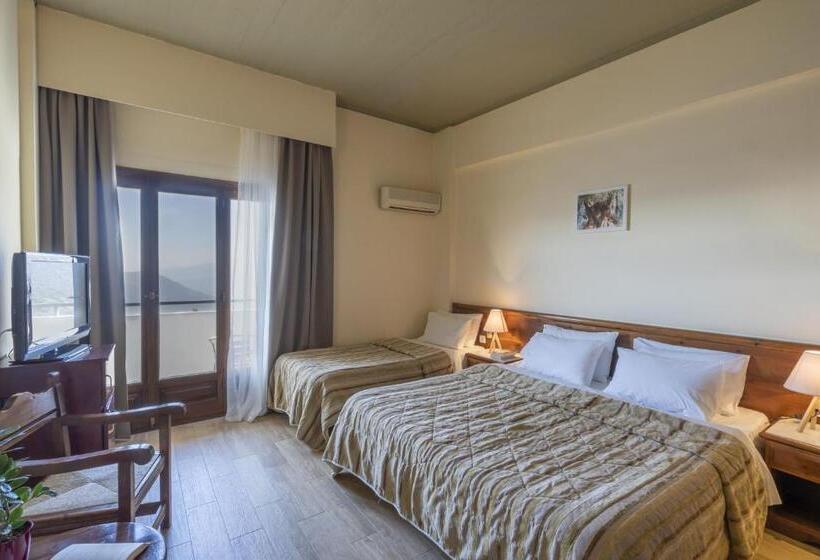 اتاق استاندارد سه تخته با چشم‌انداز, Domotel Anemolia Mountain Resort