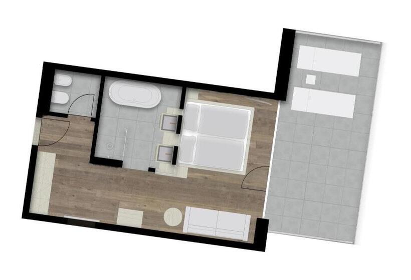 Стандартный Номер Кровать Кинг, Das Paradies