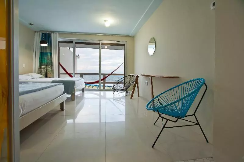 اتاق استاندارد با چشم‌انداز دریا, Rocamar Hotel Isla Mujeres
