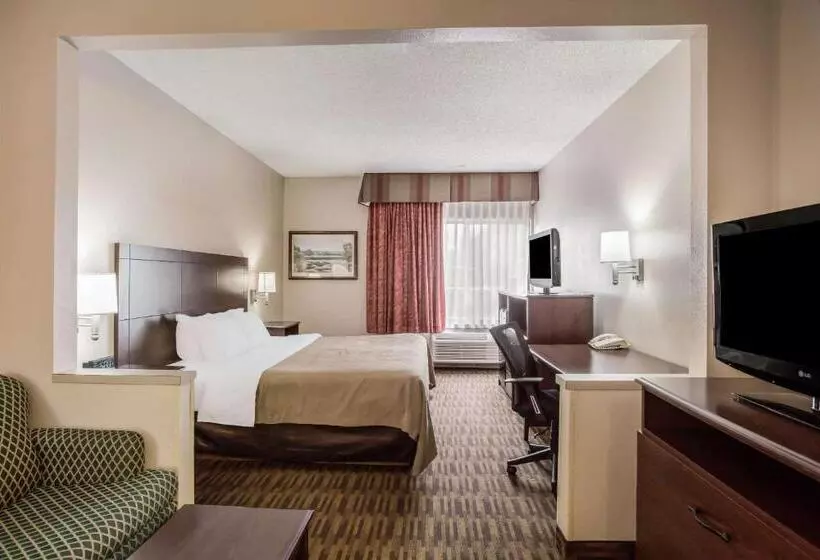 キングサイズベッドのスイートルーム, Quality Inn & Suites Lawrence  University Area