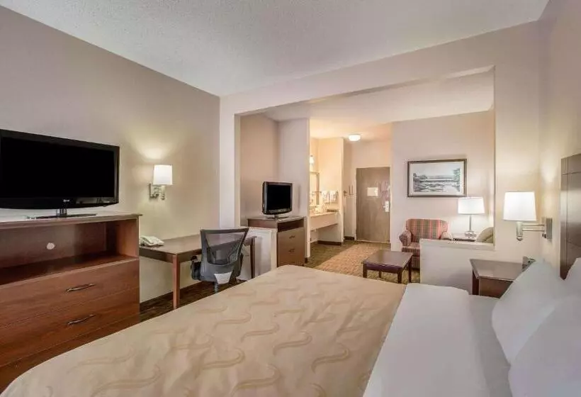 キングサイズベッドのスイートルーム, Quality Inn & Suites Lawrence  University Area