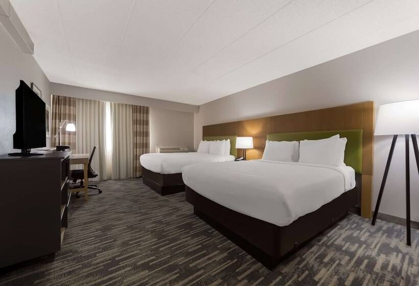 带2个双人床的标准工作室, Country Inn & Suites By Radisson, Lincoln Airport, Ne