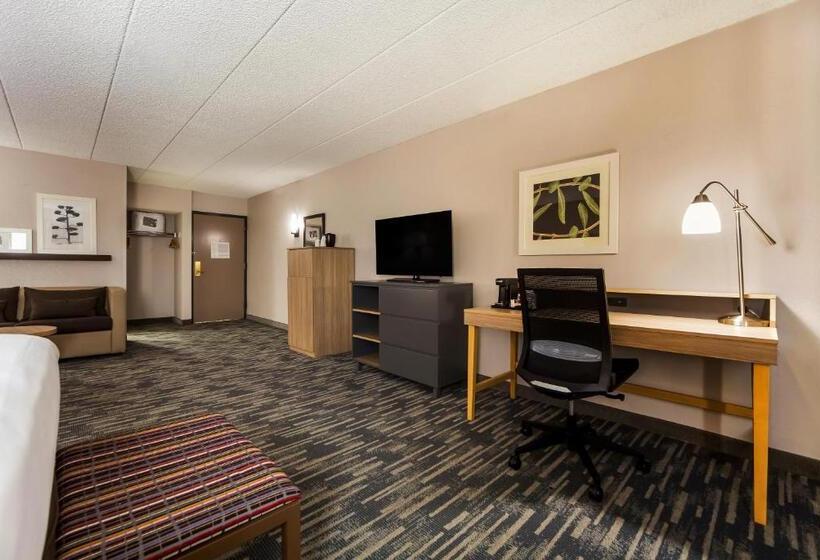 带大床的标准工作室, Country Inn & Suites By Radisson, Lincoln Airport, Ne