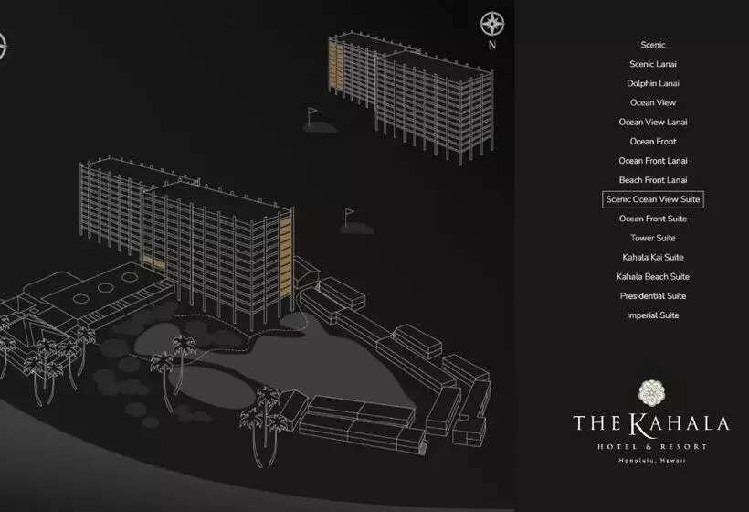 سوییت با چشم‌انداز جانبی دریا, The Kahala Hotel And Resort