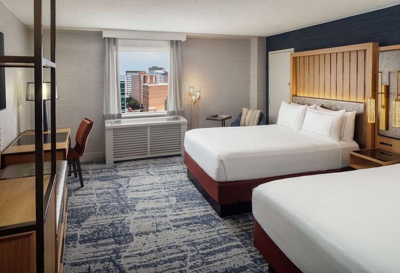 스탠다드 룸 더블 침대 2개, Doubletree By Hilton Washington Dc Silver Spring