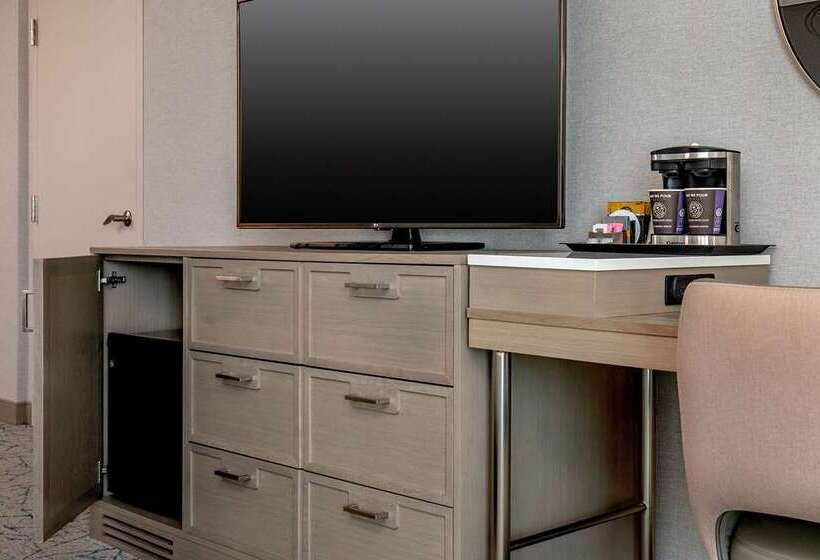 스탠다드 룸 킹사이즈 침대, Doubletree By Hilton Washington Dc Silver Spring