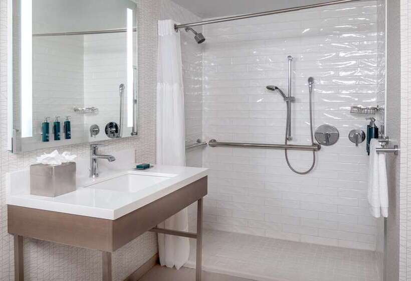 스탠다드 룸 킹사이즈 침대, Doubletree By Hilton Washington Dc Silver Spring