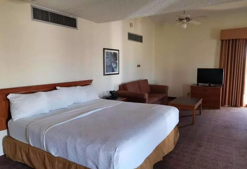キングサイズベッドのデラックスルーム, Super 8 By Wyndham San Antonio Near Seaworld Ingram Park