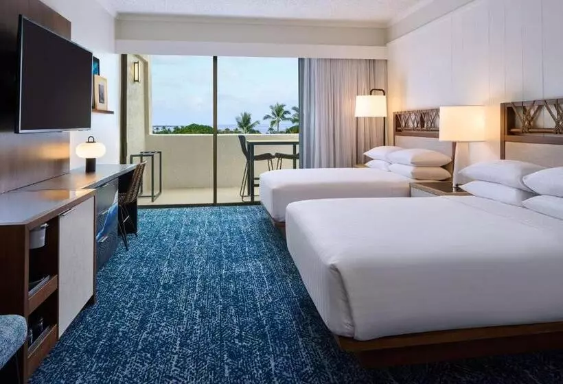اتاق استاندارد با چشم‌انداز دریا, Outrigger Kona Resort And Spa