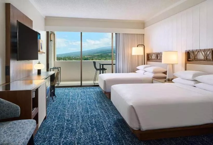 اتاق اساندارد با چشم‌انداز جانبی به دریا, Outrigger Kona Resort And Spa