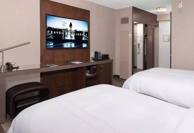 ２ダブルベッドのスタンダードルーム, Durham Marriott City Center