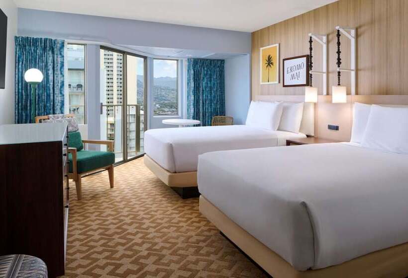 חדר סטנדרט שתי מיטות זוגיות, Waikiki Malia