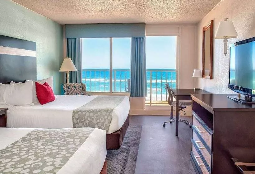 ２ダブルベッドのスタンダードルーム, Ramada Plaza By Wyndham Nags Head Oceanfront