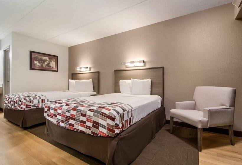 Номер Стандарт 2 Двуспальные Кровати, Red Roof Inn Durham  Duke Univ Medical Center