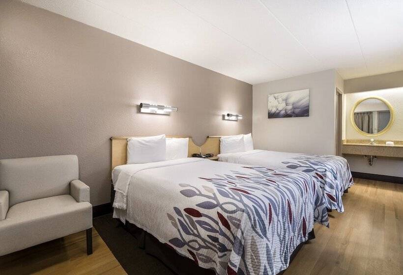 스탠다드 룸 더블 침대 2개, Red Roof Inn Rockford East   Casino District
