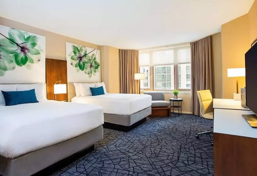 ２ダブルベッドのスタンダードルーム, Fairmont Chicago Millennium Park