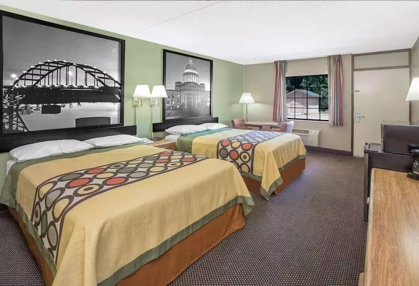 ２ダブルベッドのスタンダードルーム, Super 8 By Wyndham Clarksville Ar