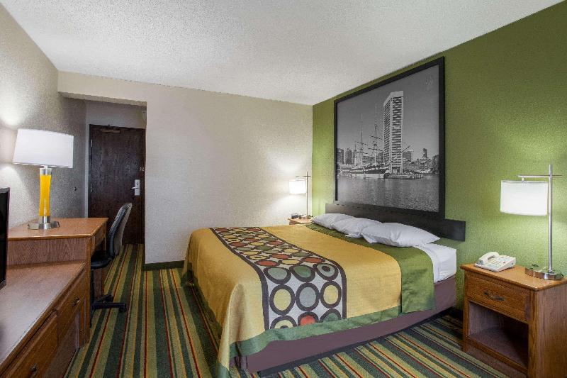 스탠다드 룸 킹사이즈 침대, Super 8 By Wyndham College Park Wash Dc Area