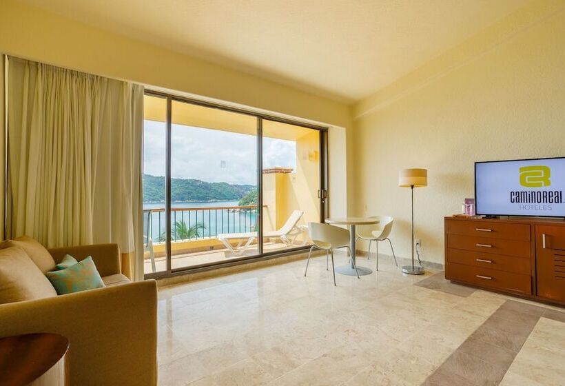 غرفة ديلوكس ذات إطلالة جانبية على البحر, Camino Real Acapulco Diamante