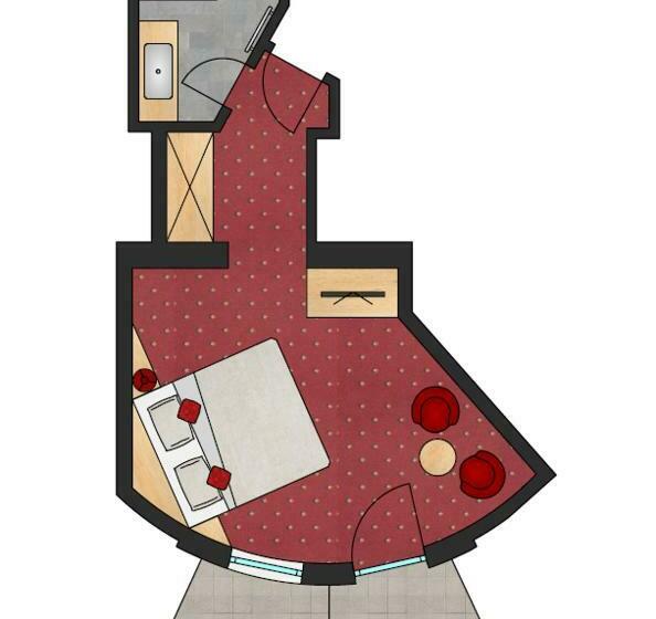 غرفة قياسية مزوَّدة بشُرفة, Jägerhof