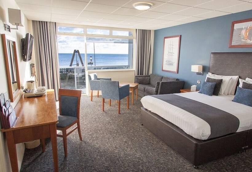 غرفة قياسية مطلّة علي البحر مزوَّدة بشُرفة, Sandbanks